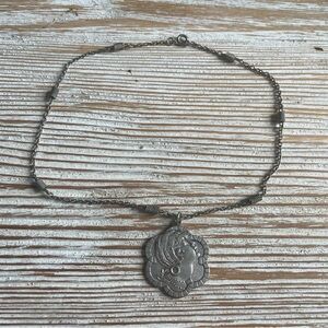 Vintage Boho Cameo Necklace